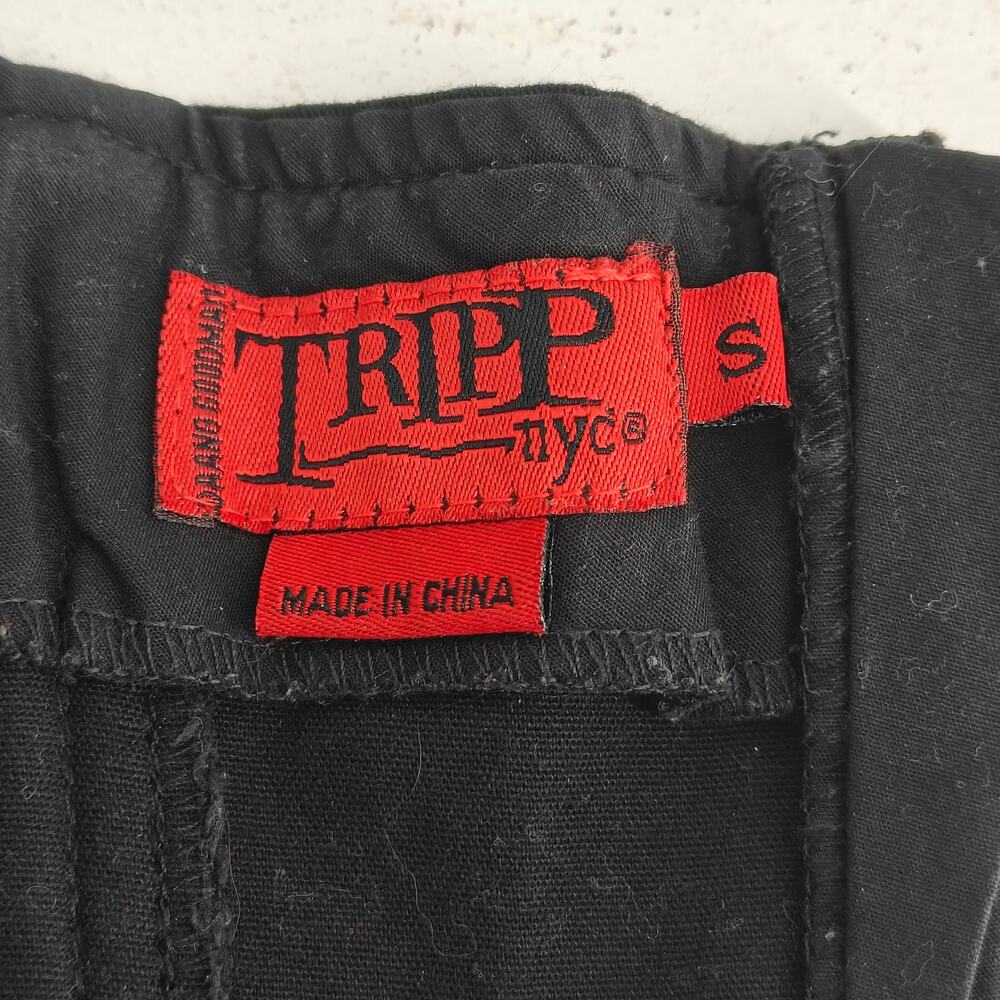 Tripp NYC Halter Vest Corset Top Small Y2K Vintage Rare Scene Red Black - Picture 6 of 8